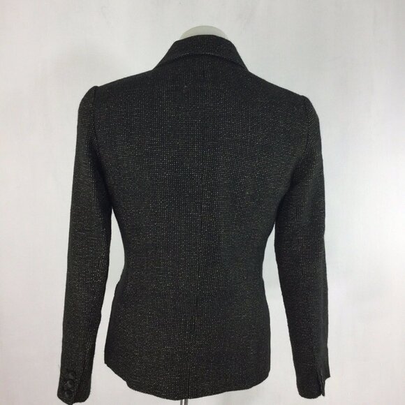 Coldwater Creek Blazer Womens Size 4 Black Double Breasted Jacket - Picture 3 of 7